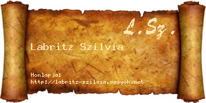 Labritz Szilvia névjegykártya